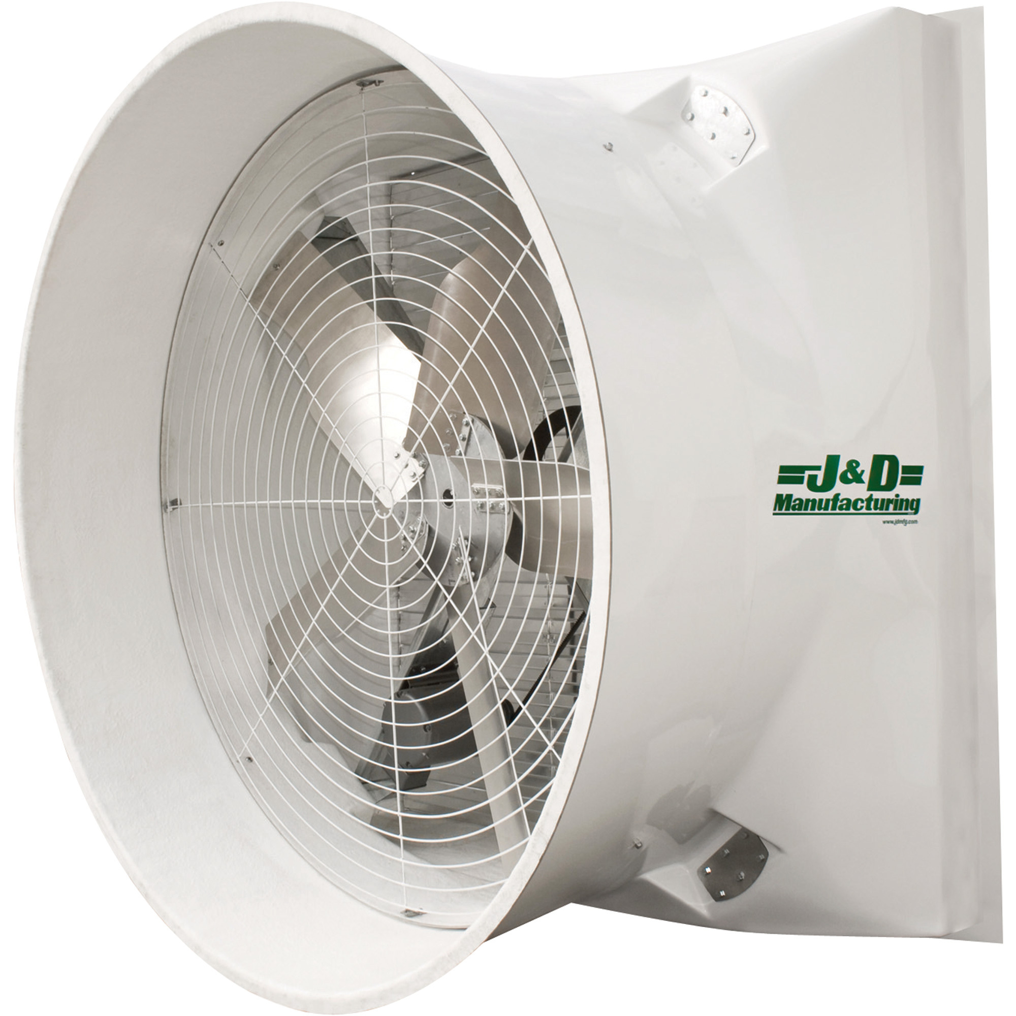 J&D Sales Exhaust Fan with Cone 72in., 46,448 CFM, 3 HP, 115/230V